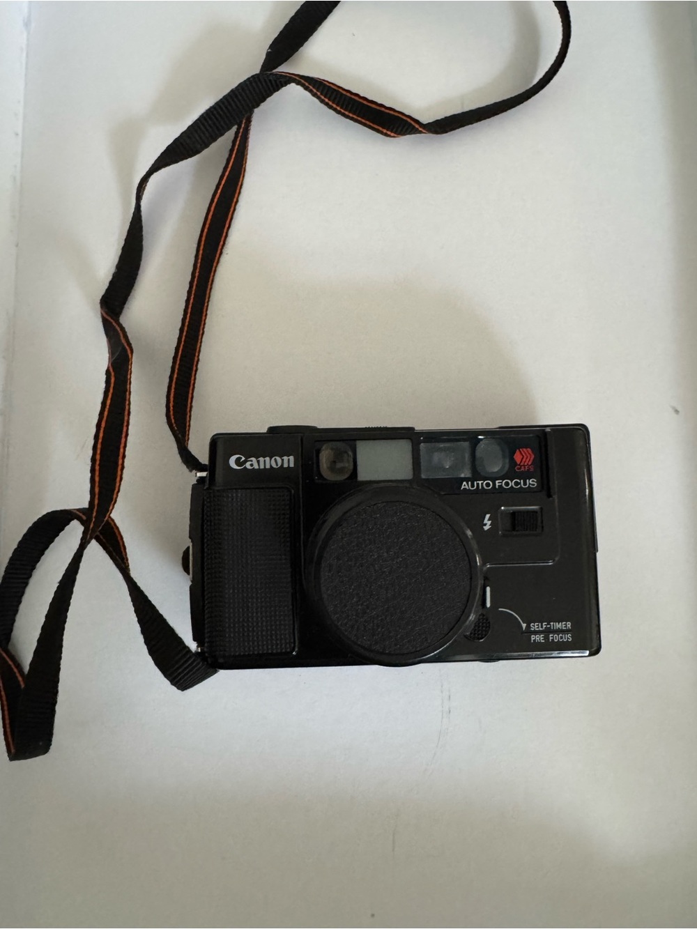 Canon Auto Focus 35mm Film Camera in Black Selling for parts-not working